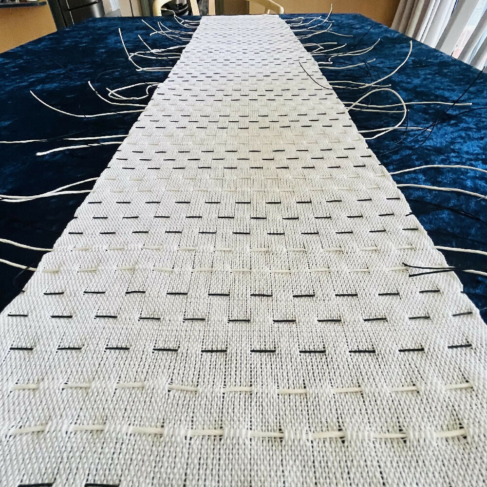 paper and yarn table runner