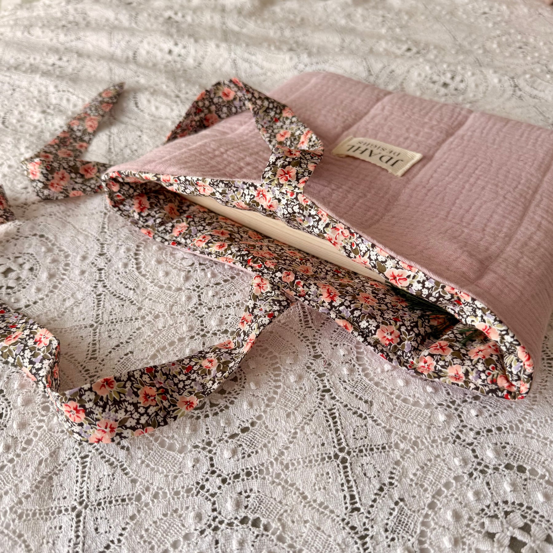 Handmade Book Sleeve - Pink