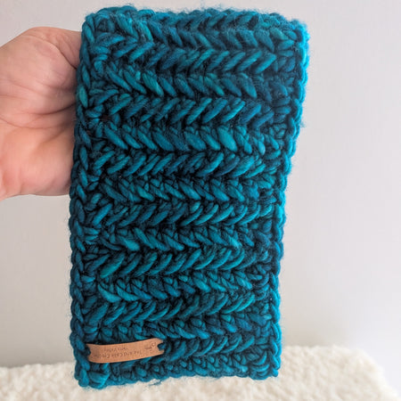 Cozy Pure Merino Headband Ear Warmer Teal