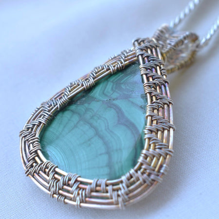 Verdant Relic - Malachite Pendant