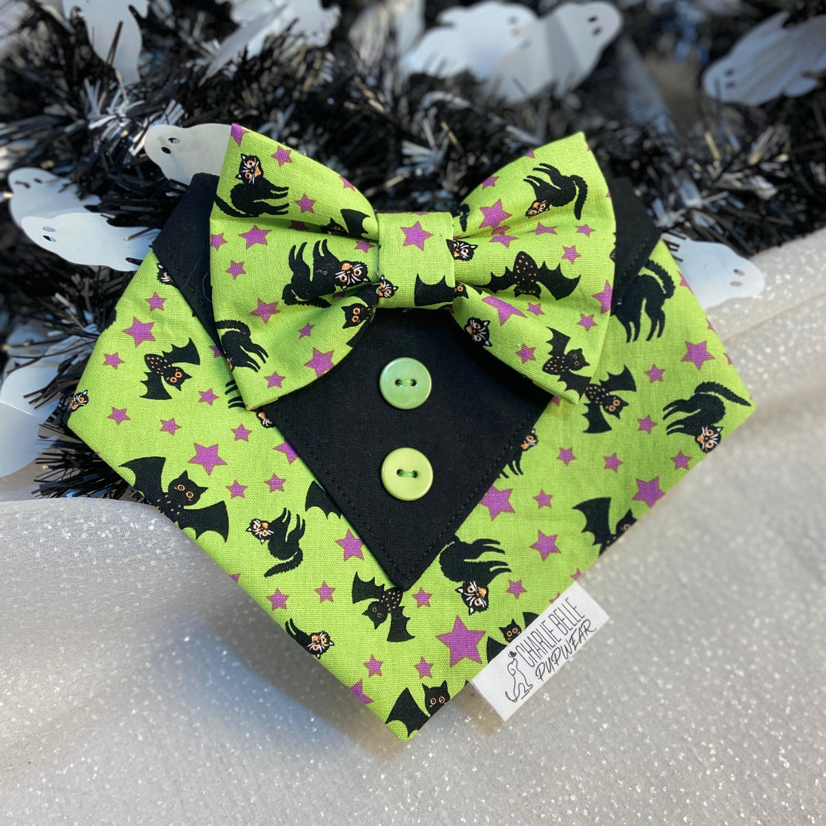 Dog Shirt Tuxedo Bandana