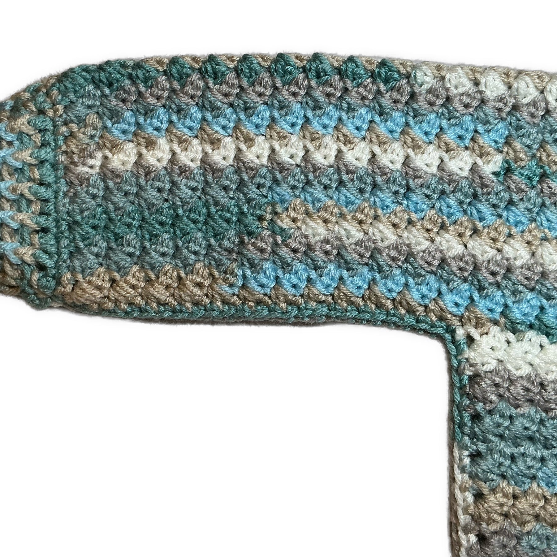 Hand Crocheted Rainbow Hugs Hoodie Cardigan | 6-12 months