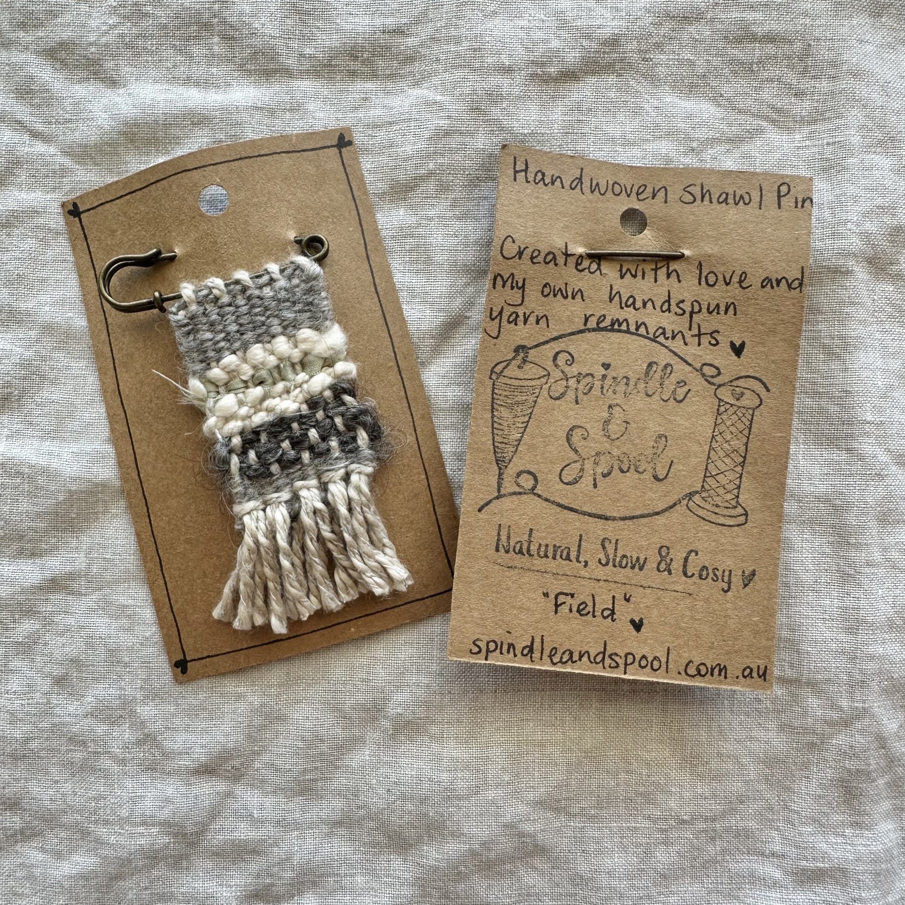 Handwoven Shawl Pins or Brooches