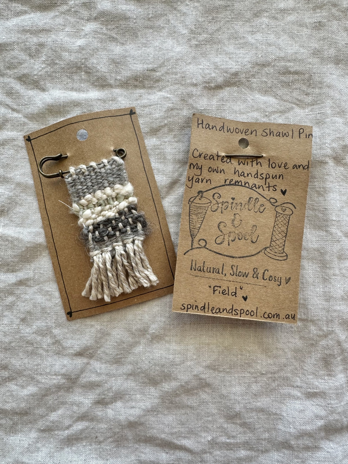 Handwoven Shawl Pins or Brooches