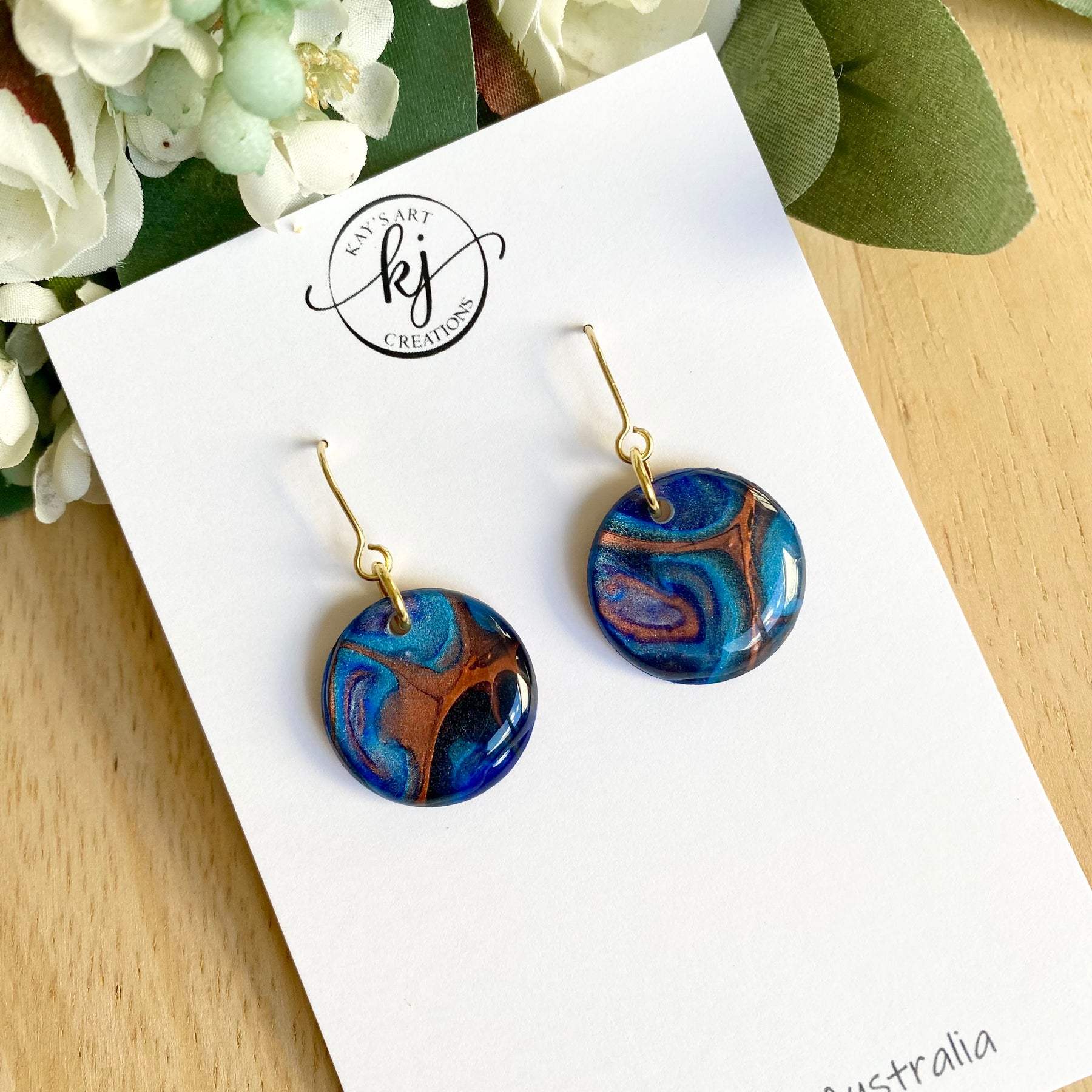 Colourful Abstract Art Dangle Earrings