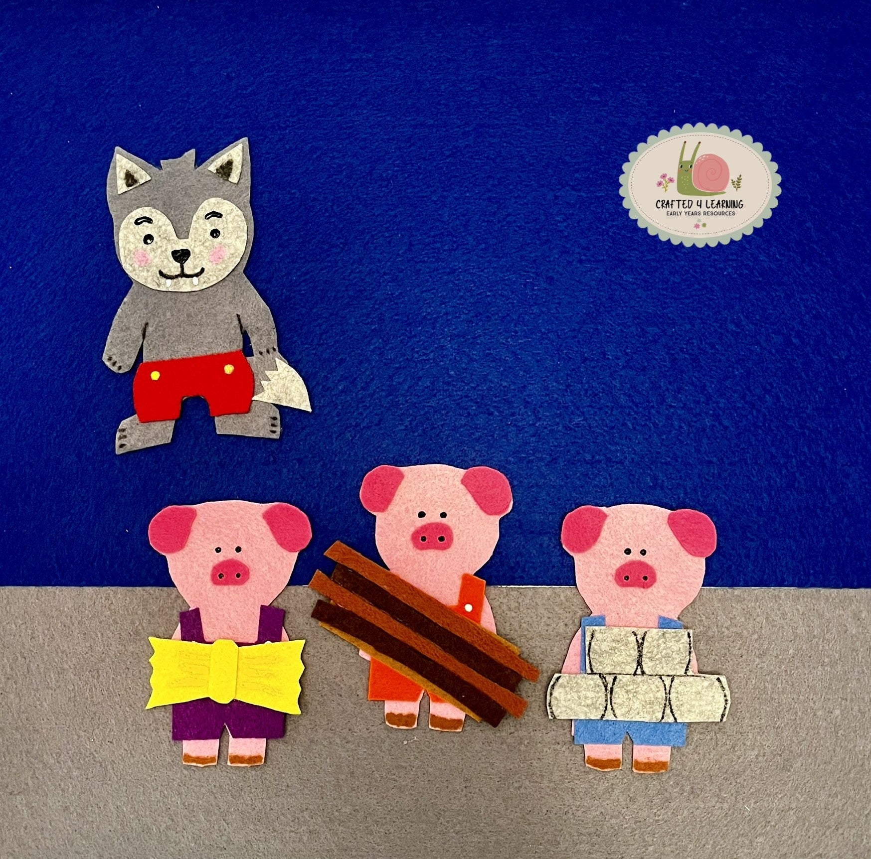 The Three Little Pigs Felt Board Set