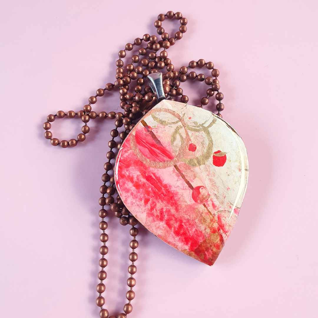 The Ember Collection | Art Earrings | Medium & Large Dangles | Pendant Necklace