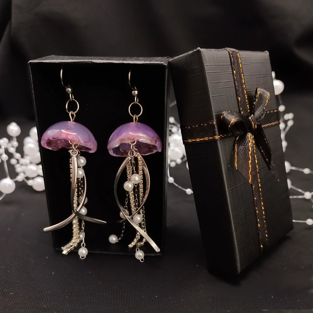 Iridescent Jellyfish Earrings (4 colour variations)