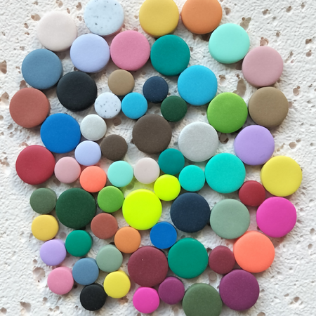 Everyday Classic Round Studs - 8mm (Mini) in 32 Colour Options