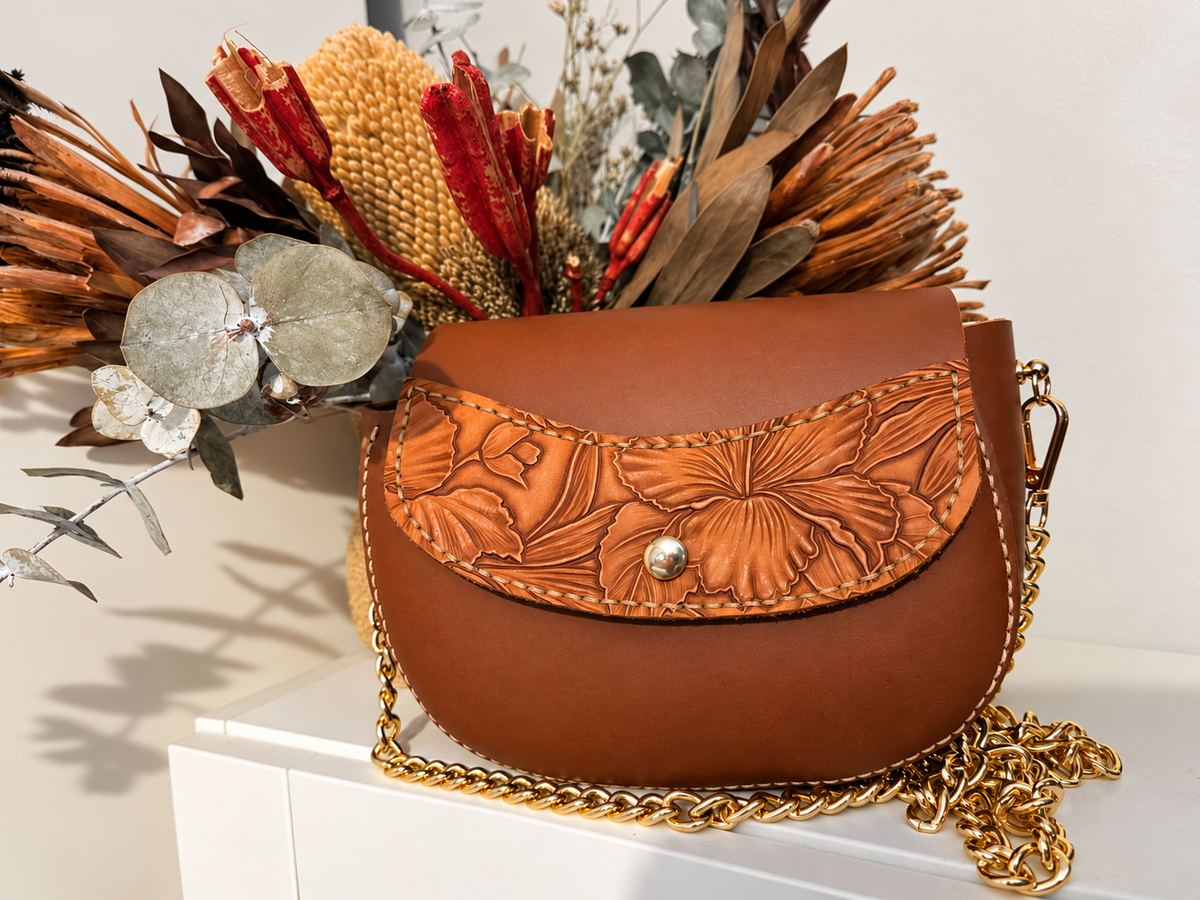 Floral Saddle Bag