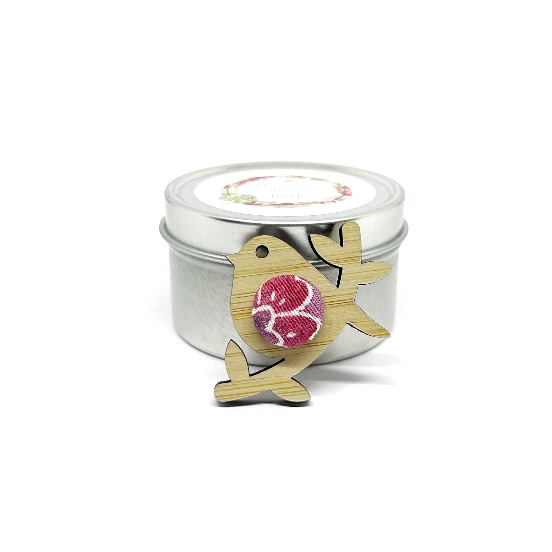 Birdie Brooch Pink