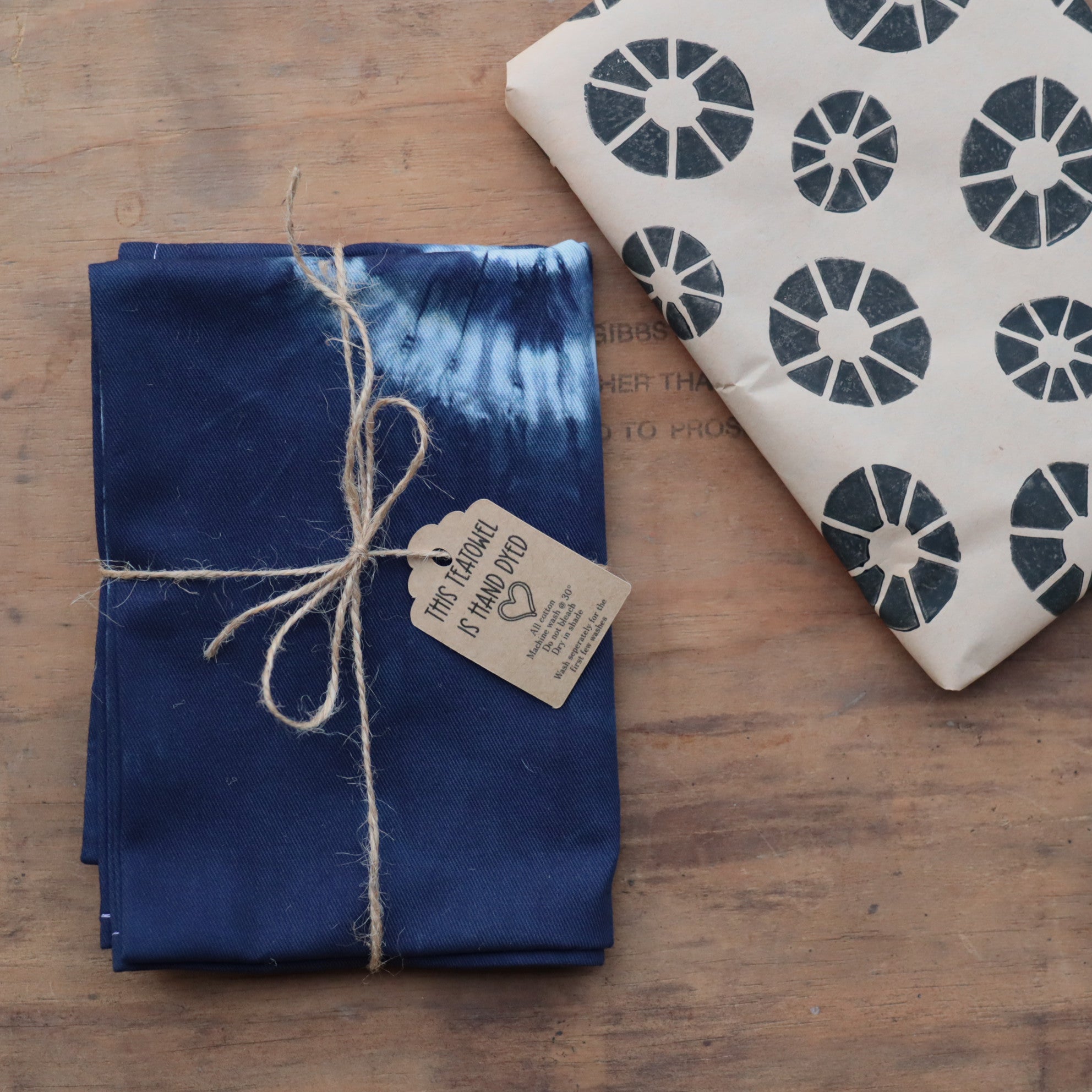 Shibori Tie Dyed Tea towels