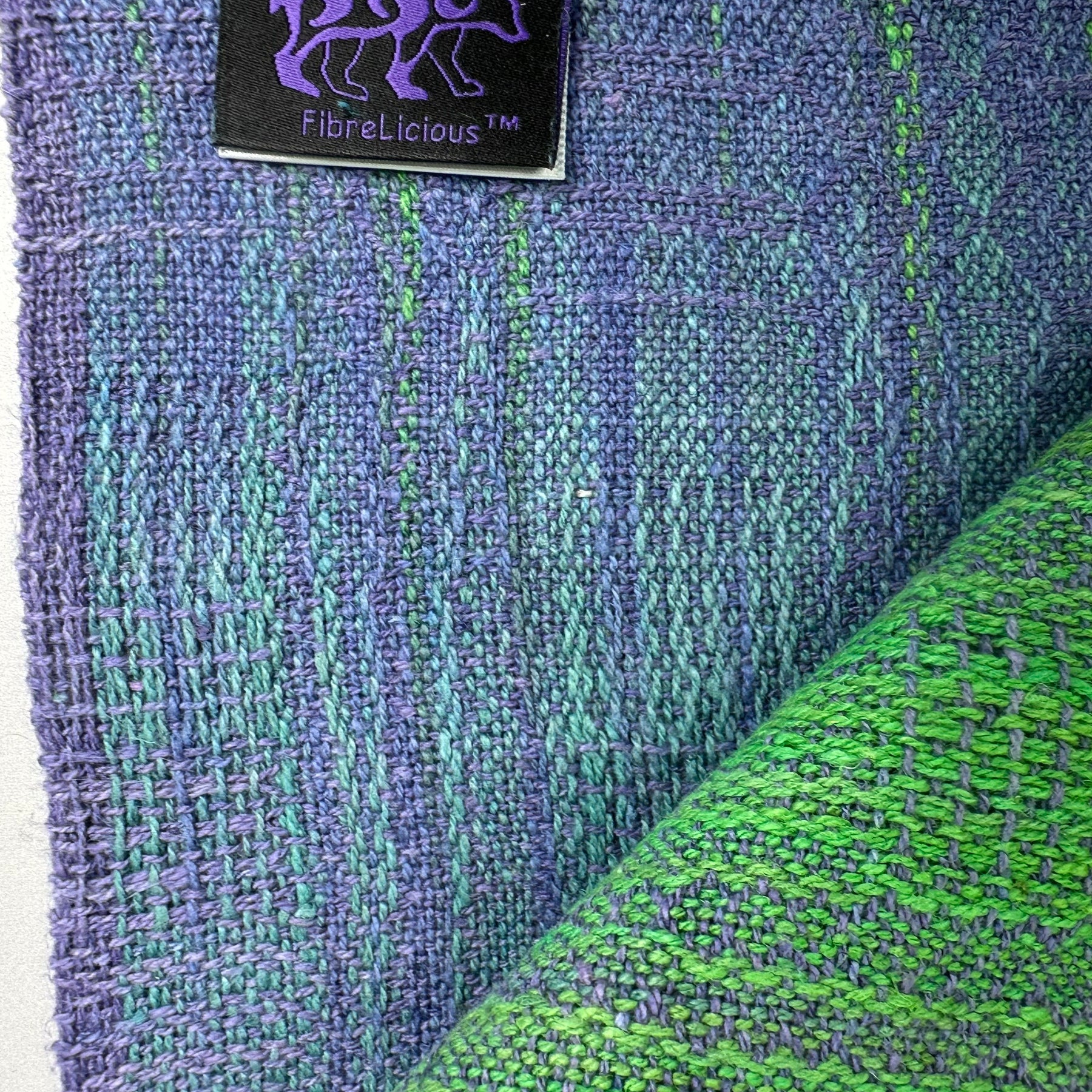 Hand-Dyed and Handwoven Linen/Cotton Tea Towels (Lilac weft)