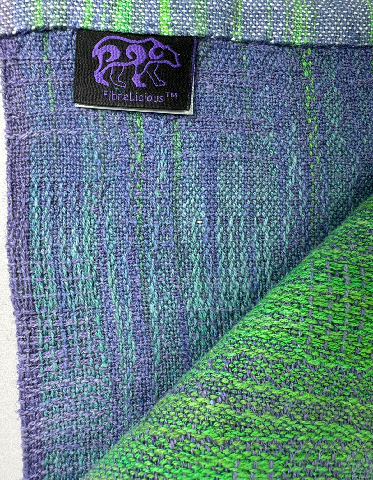 Hand-Dyed and Handwoven Linen/Cotton Tea Towels (Lilac weft)