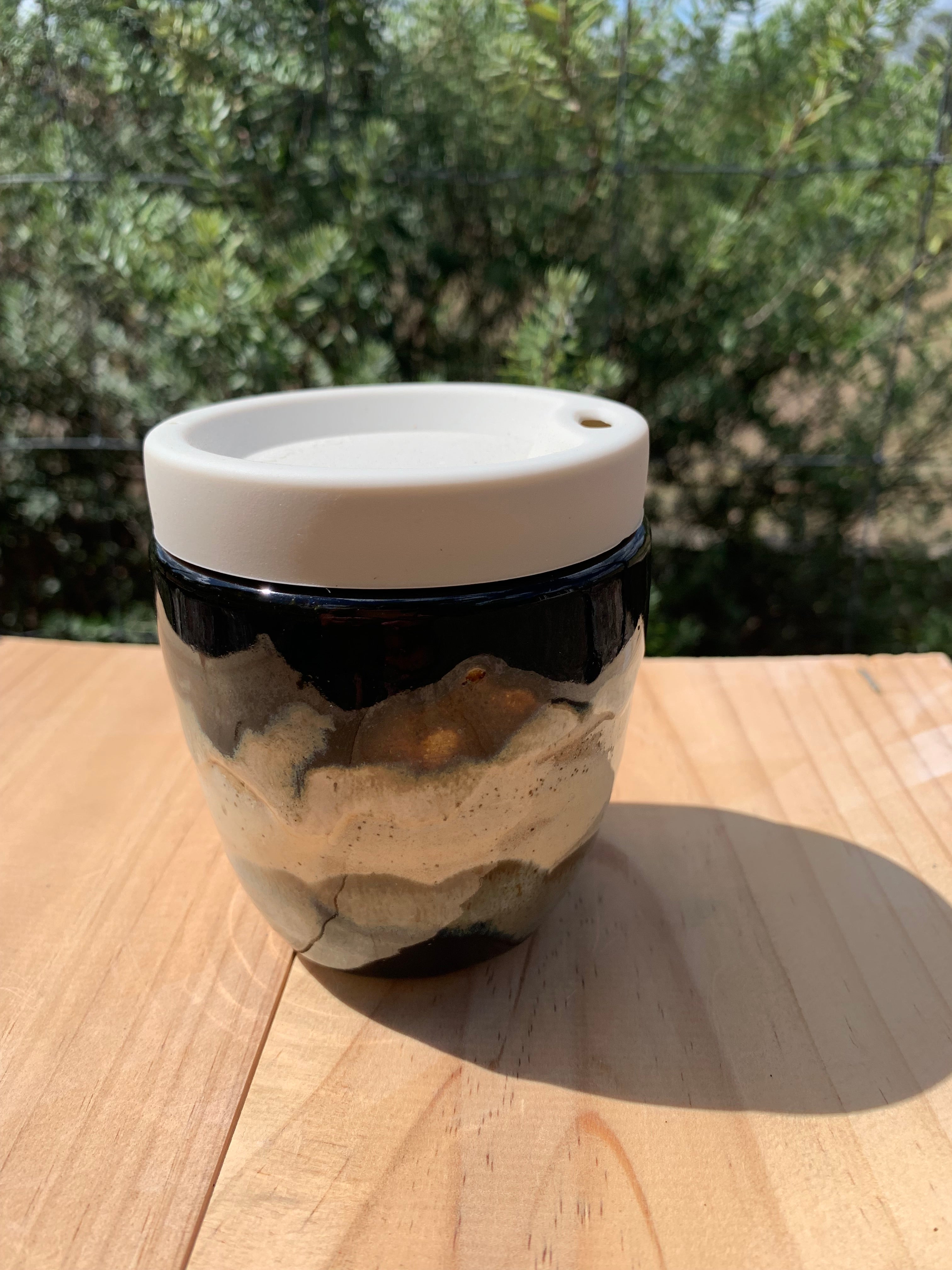 Handmade Ceramic Travel Mug - Misty Mountain