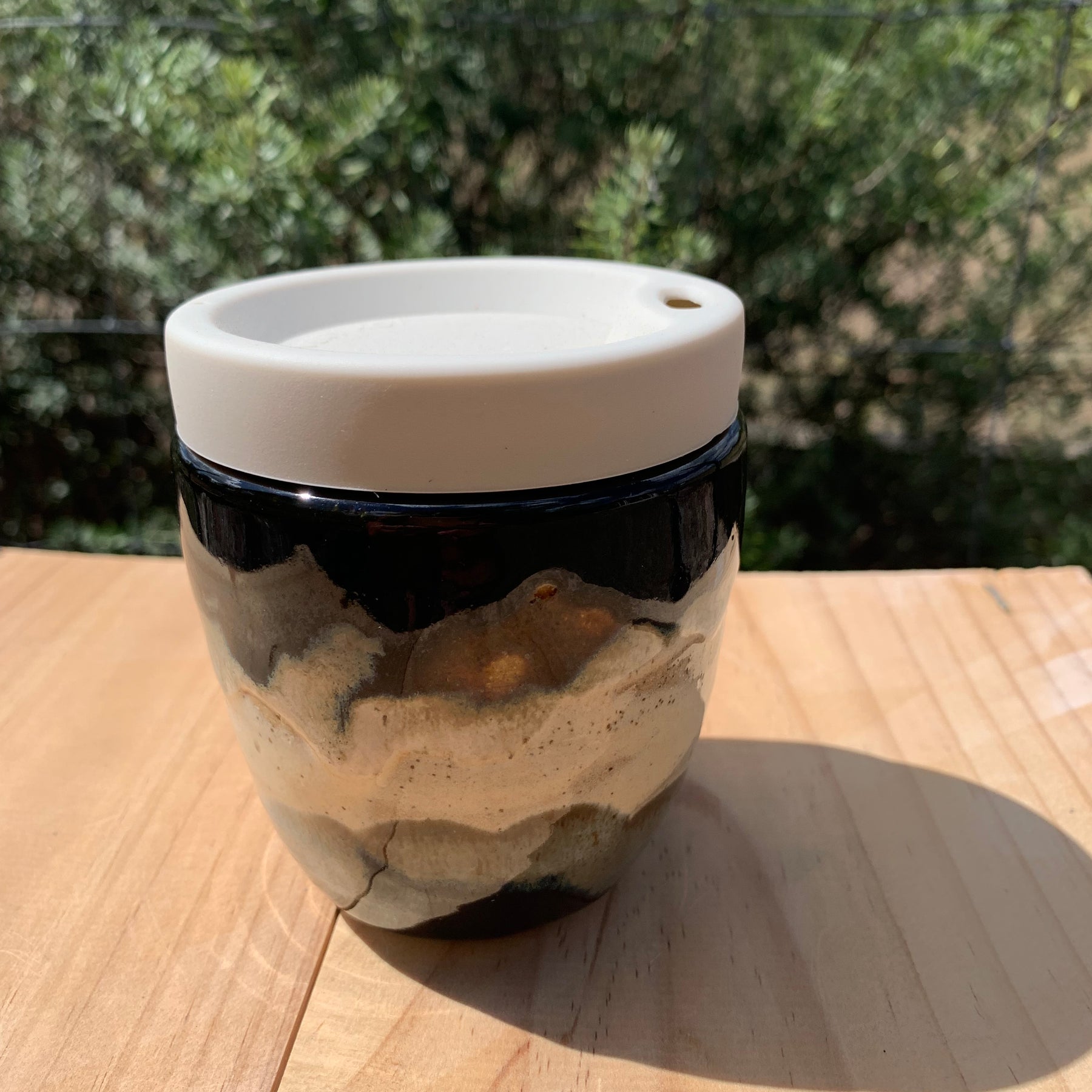 Handmade Ceramic Travel Mug - Misty Mountain