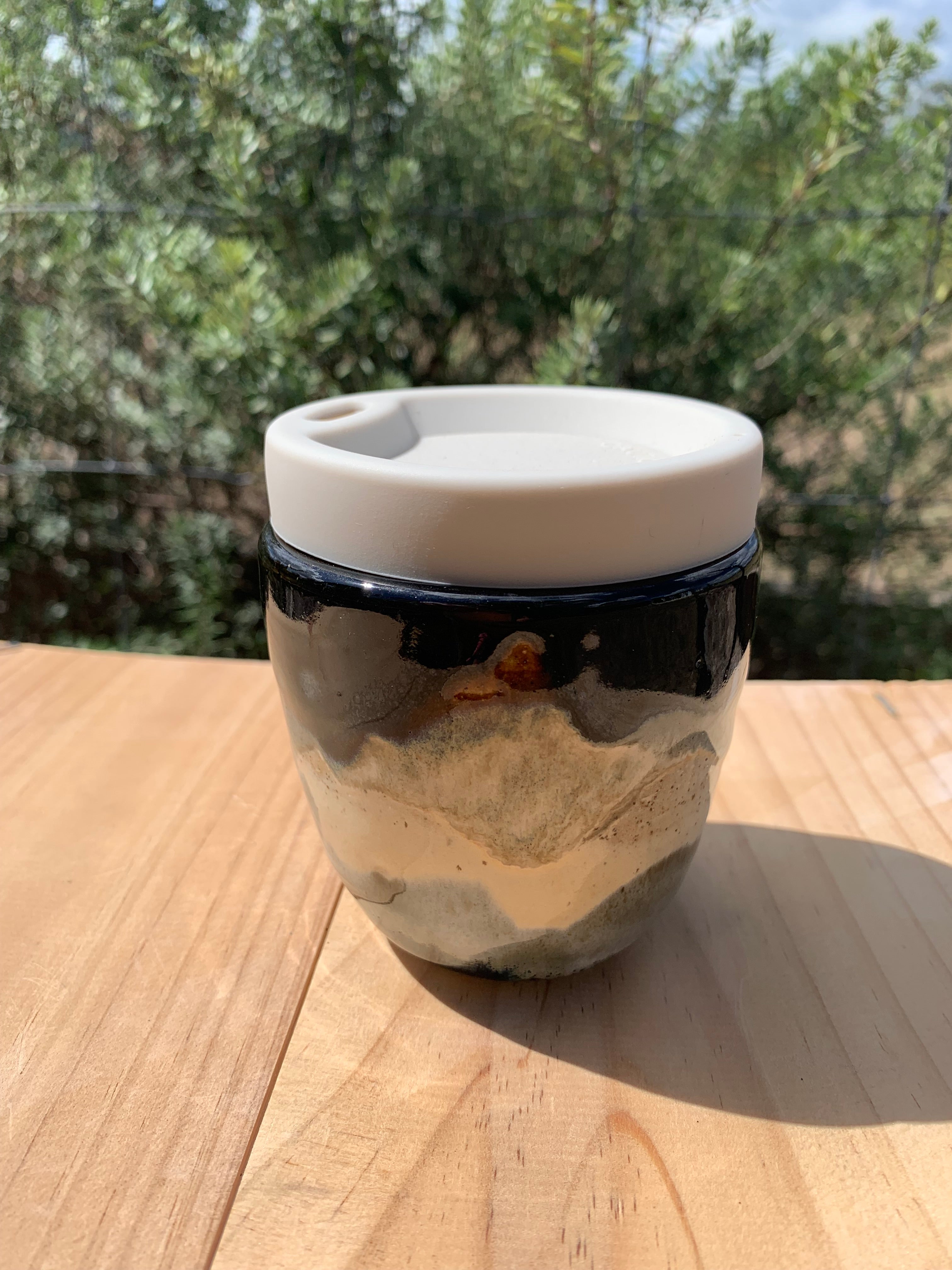 Handmade Ceramic Travel Mug - Misty Mountain