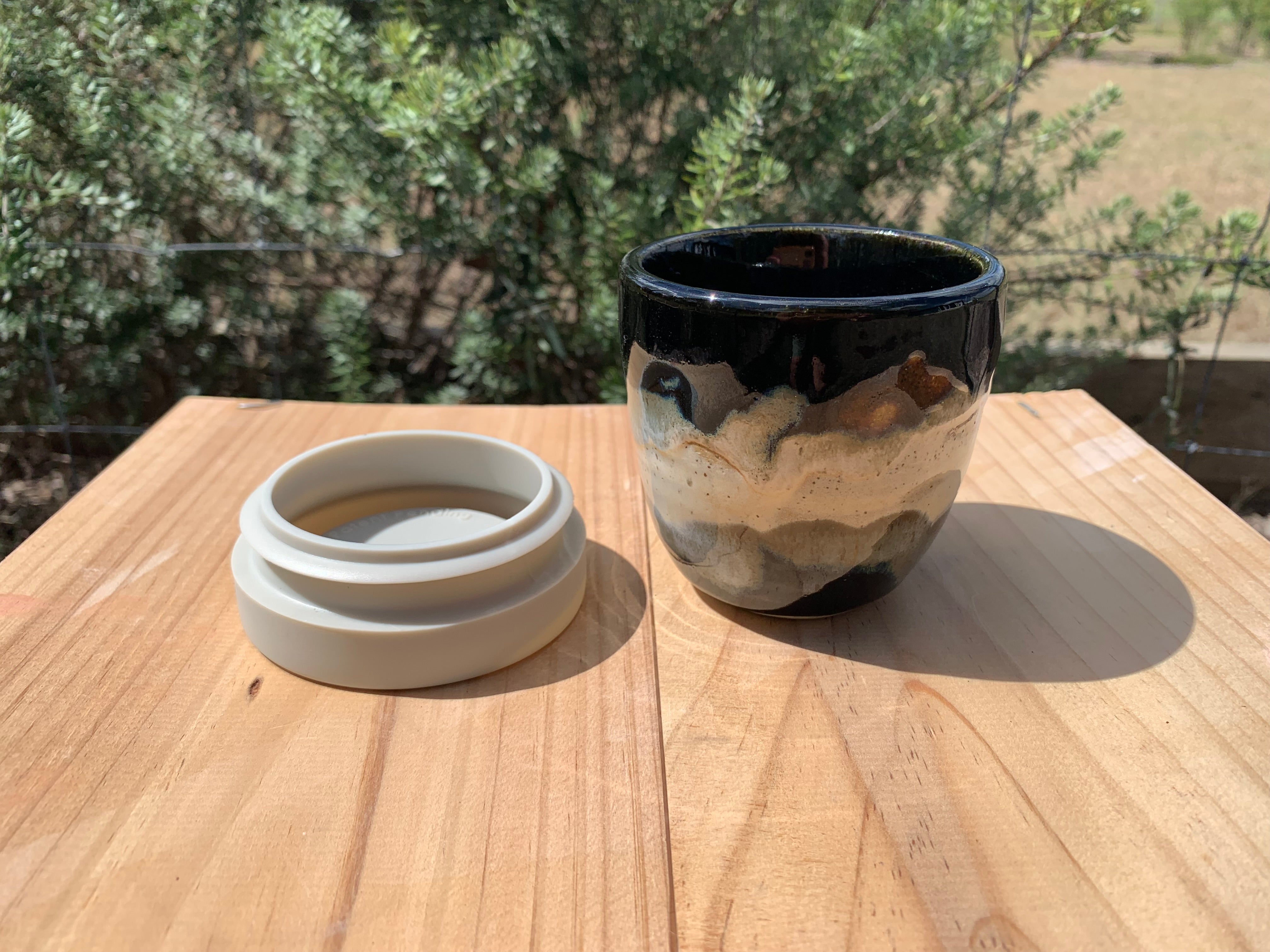 Handmade Ceramic Travel Mug - Misty Mountain
