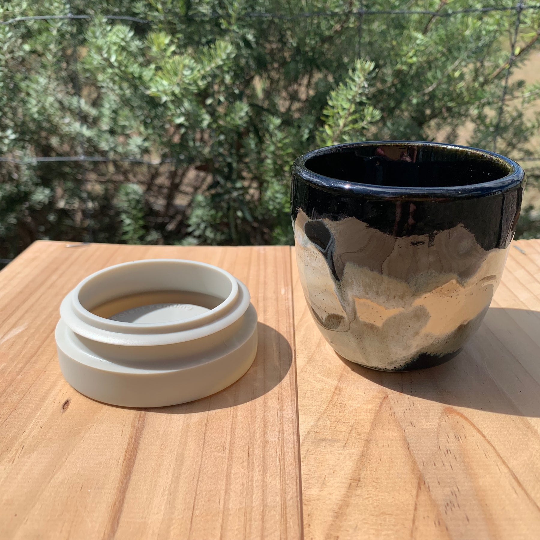 Handmade Ceramic Travel Mug - Misty Mountain