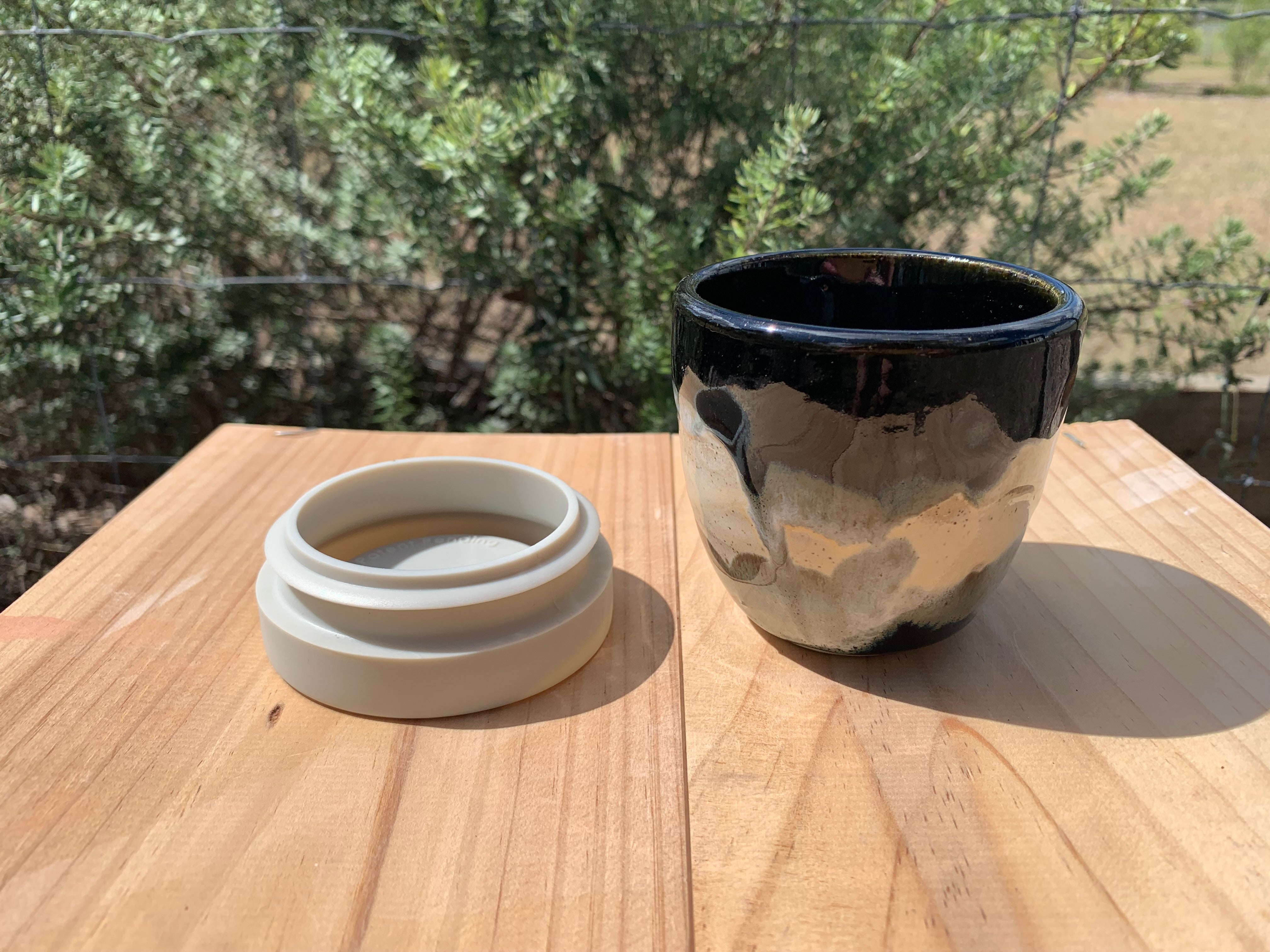 Handmade Ceramic Travel Mug - Misty Mountain