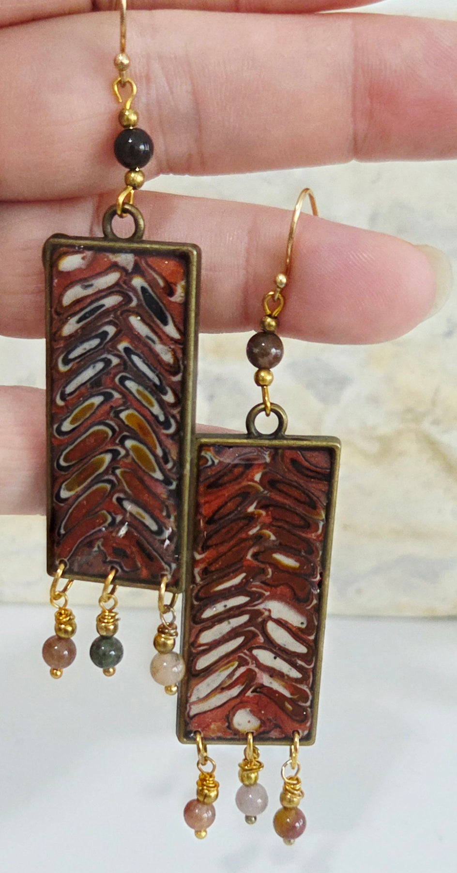 Cane Mosaic Earrings