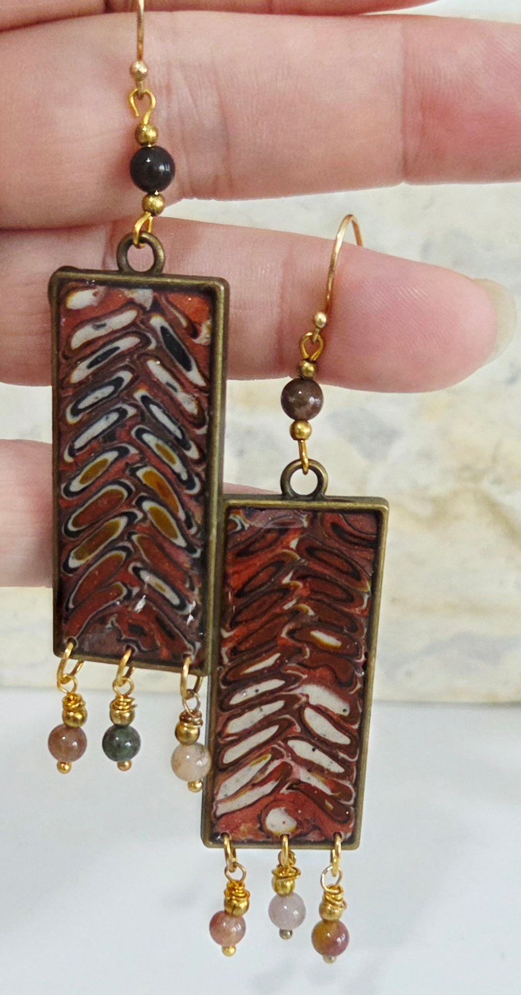 Cane Mosaic Earrings