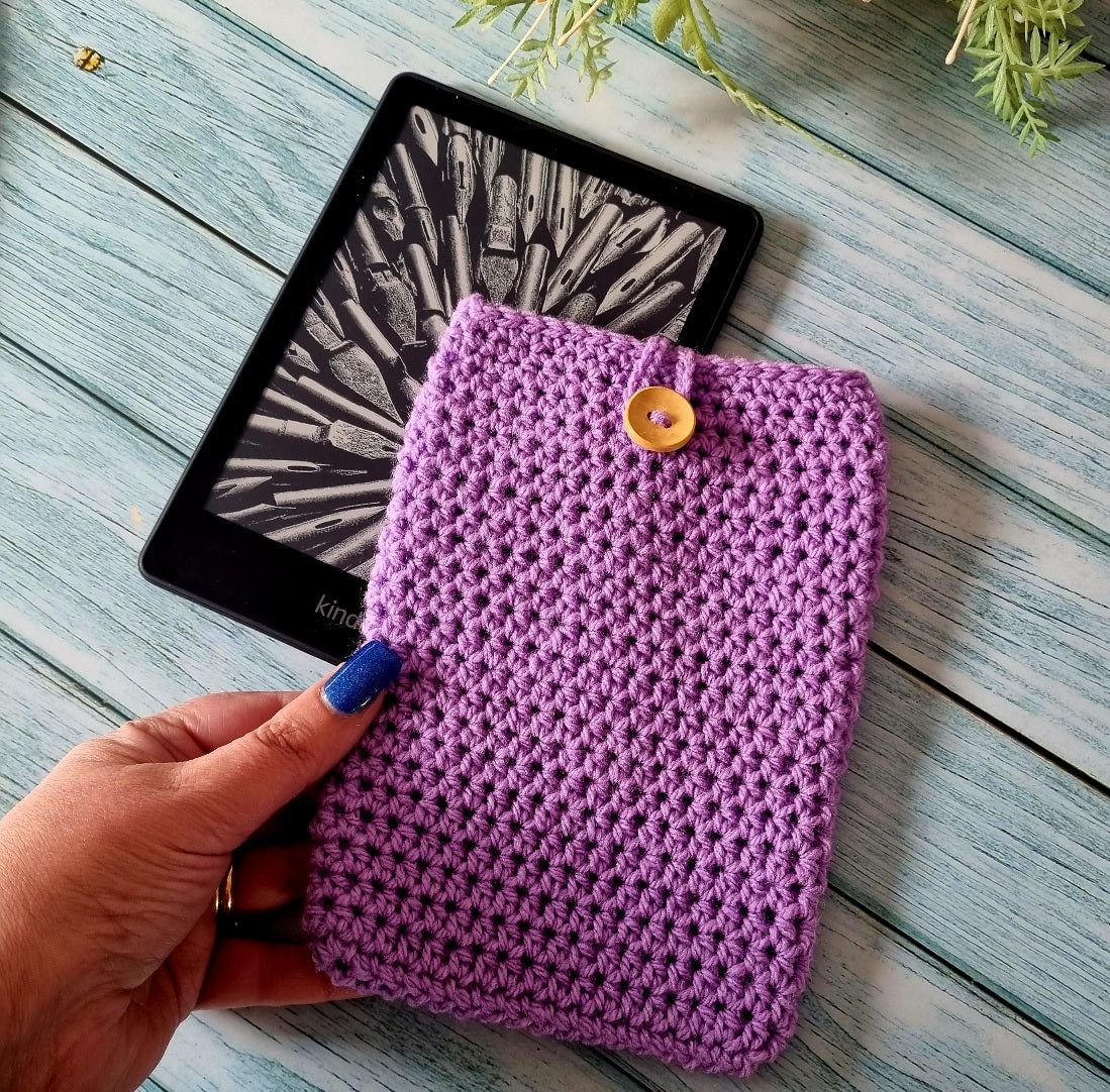 Crochet Kindle Sleeve | Various Colours