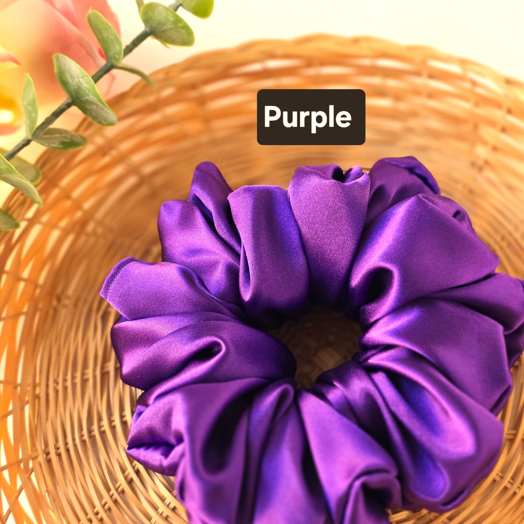 Extra Large Satin Scrunchies, Oversized Hair Tie, Ponytail bands