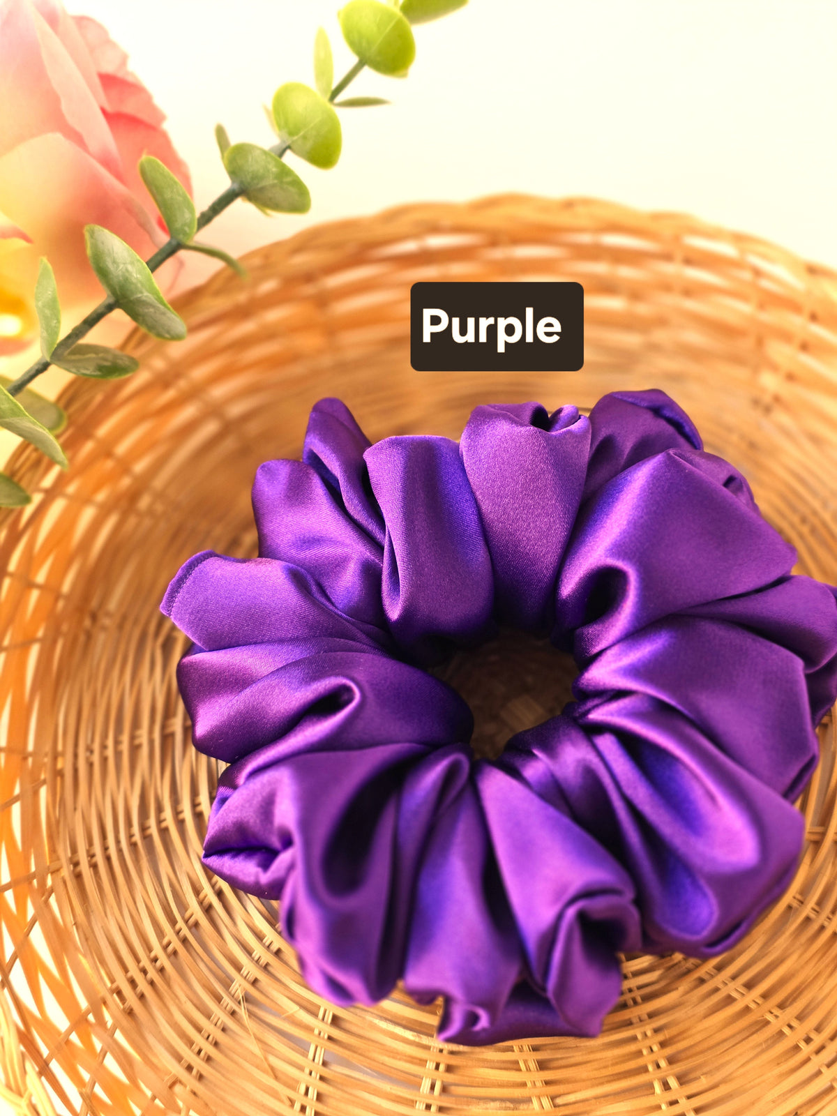 Extra Large Satin Scrunchies, Oversized Hair Tie, Ponytail bands
