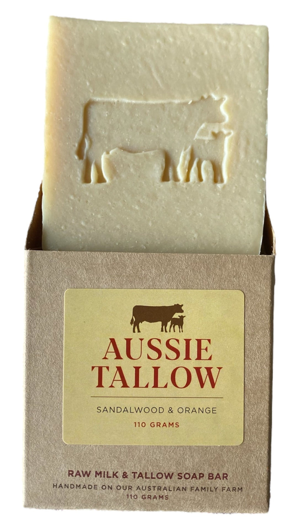 RAW MILK + TALLOW Soap Bar, Raw Cow Milk, Grass Fed Tallow, Old Fashioned