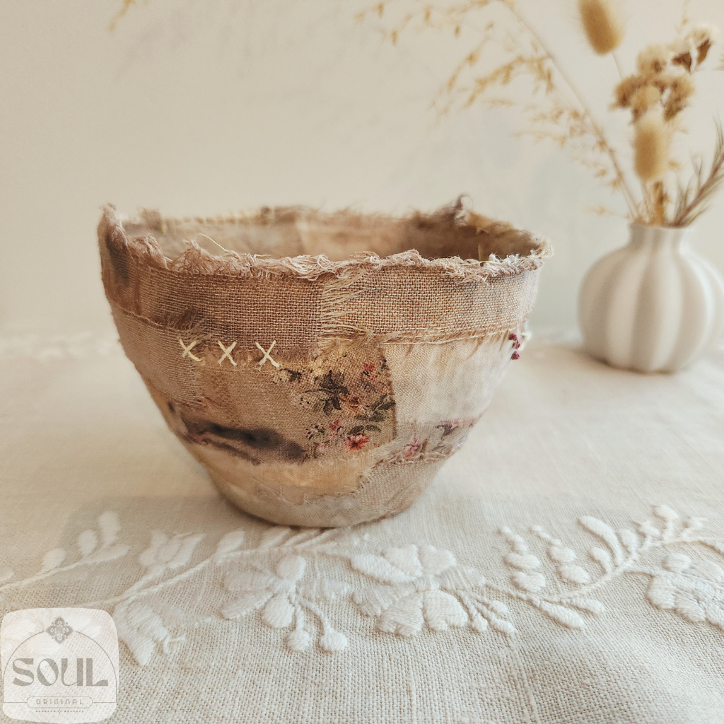 Textile Art Bowl – Natural & Earthy (4)