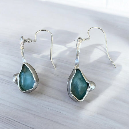 “Tea Gardens” Sterling Silver Earrings