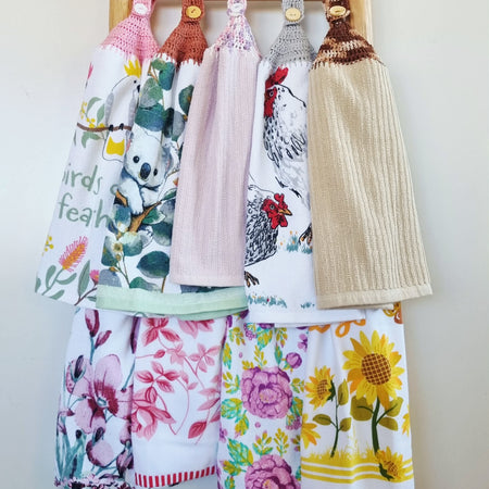 Kitchen Hand Towel | Hanging | Cotton | SINGLE LAYER | 9 Styles - 1-9