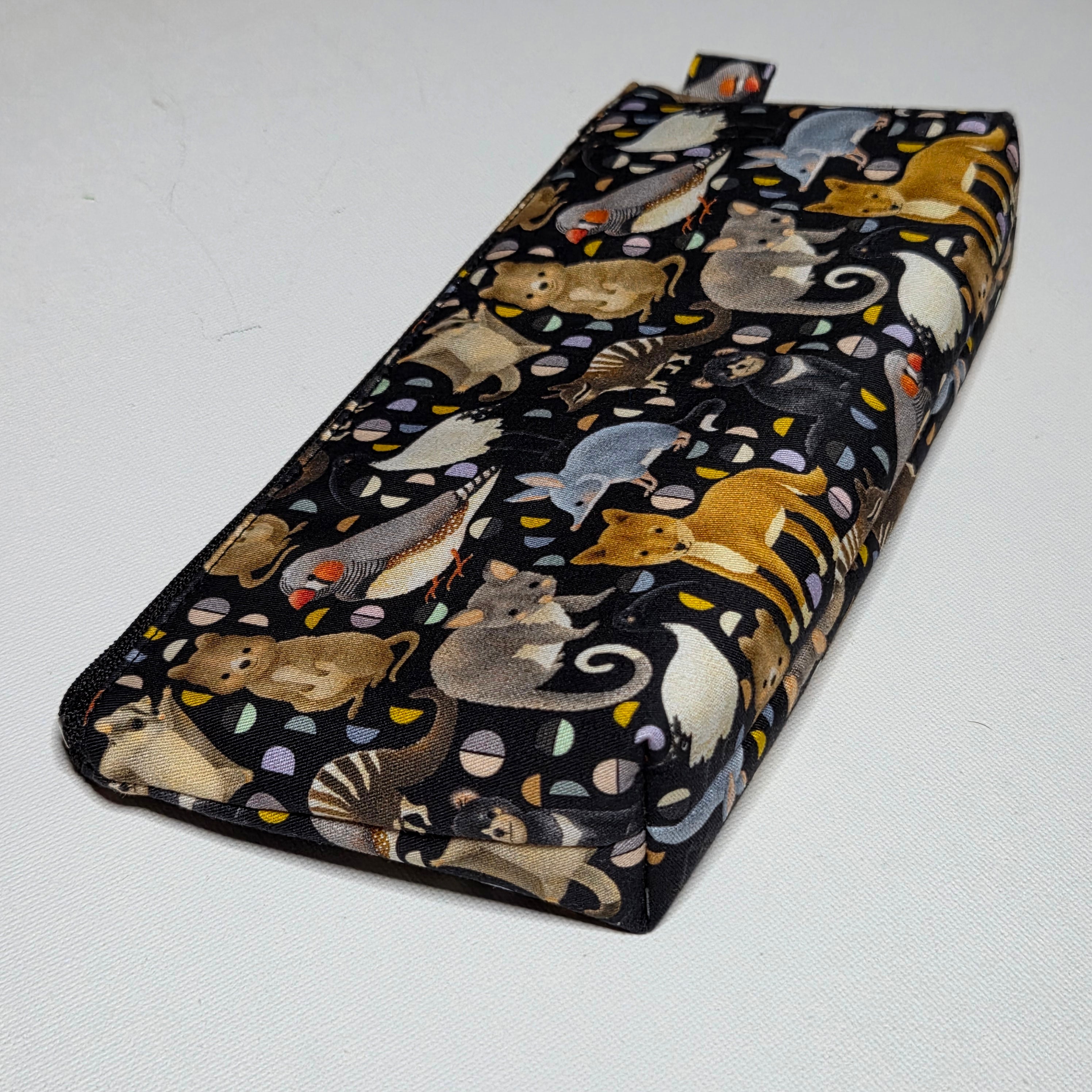Pencil case in Australian native animal fabric