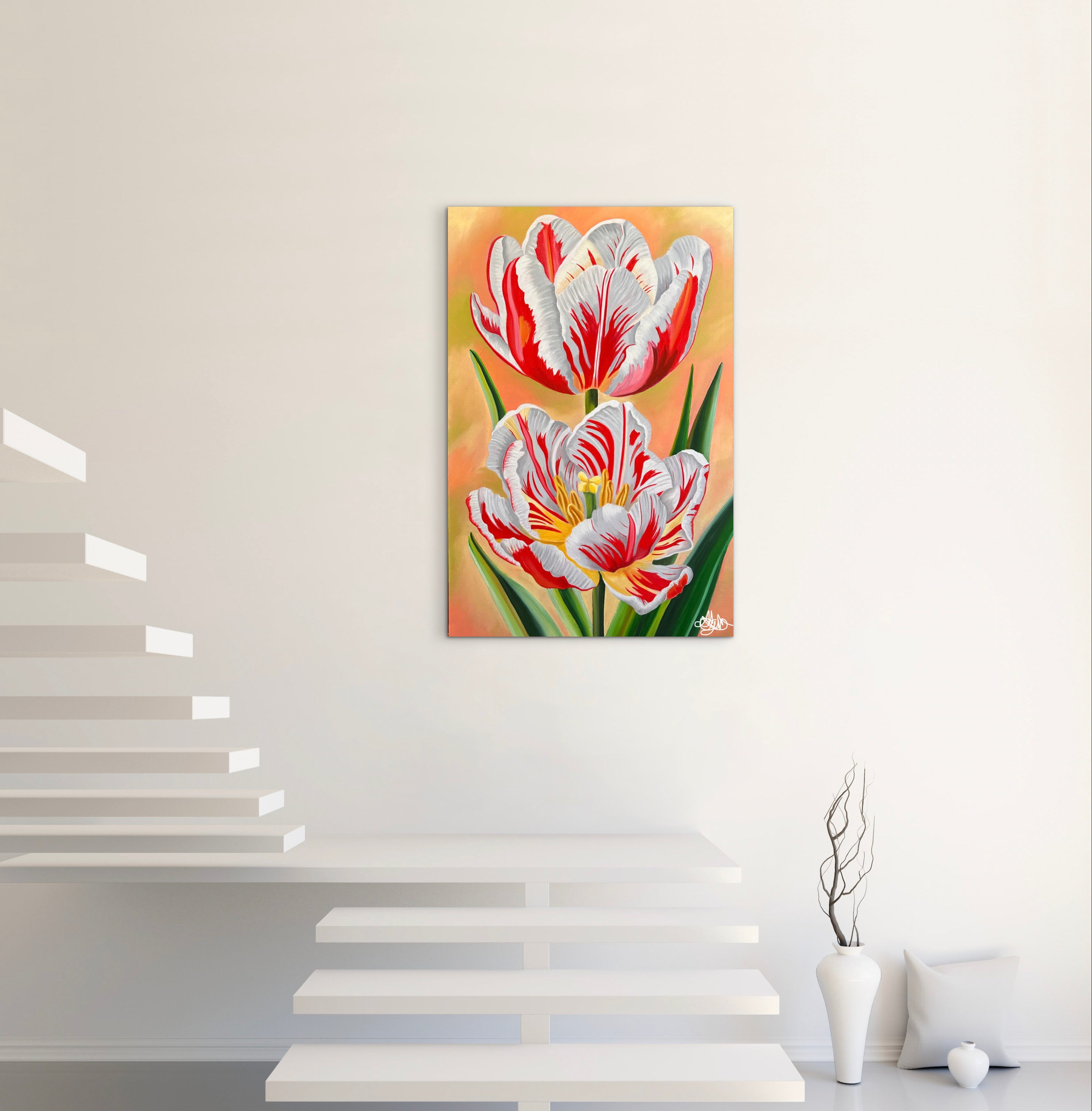 Striking Flame - Oil Painting - Hand Painted