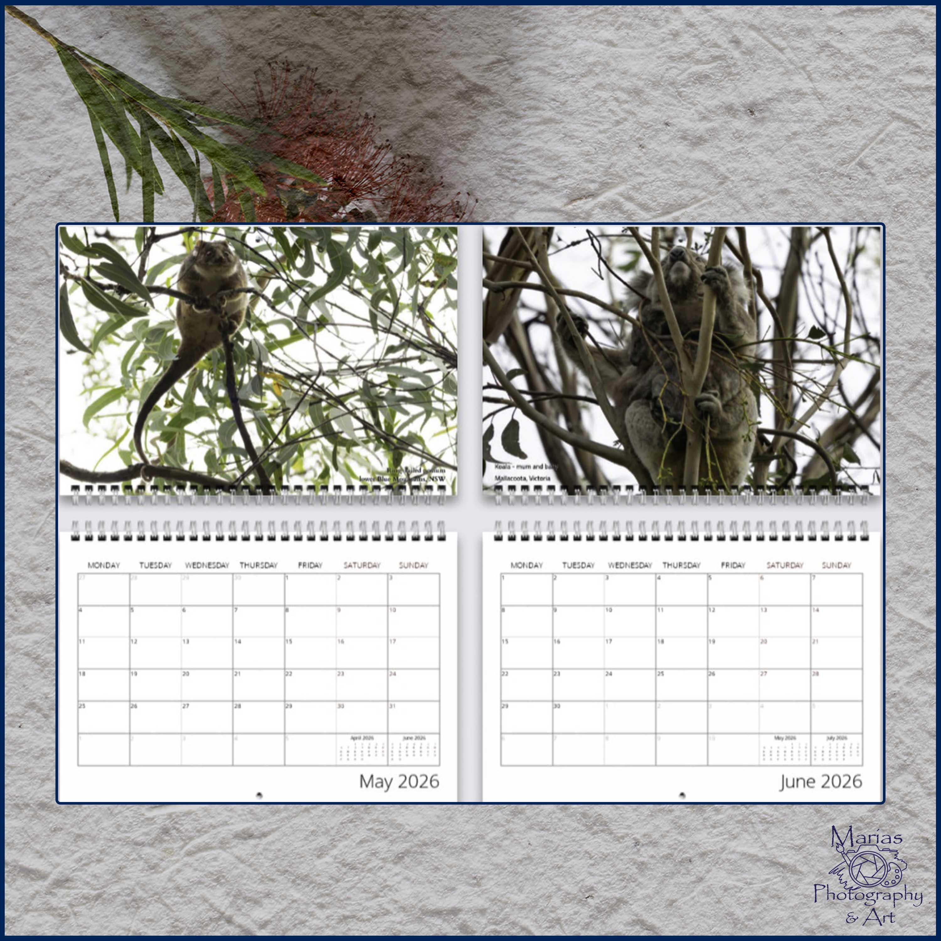 Unique Australia 2026 - A4 photographic calendar