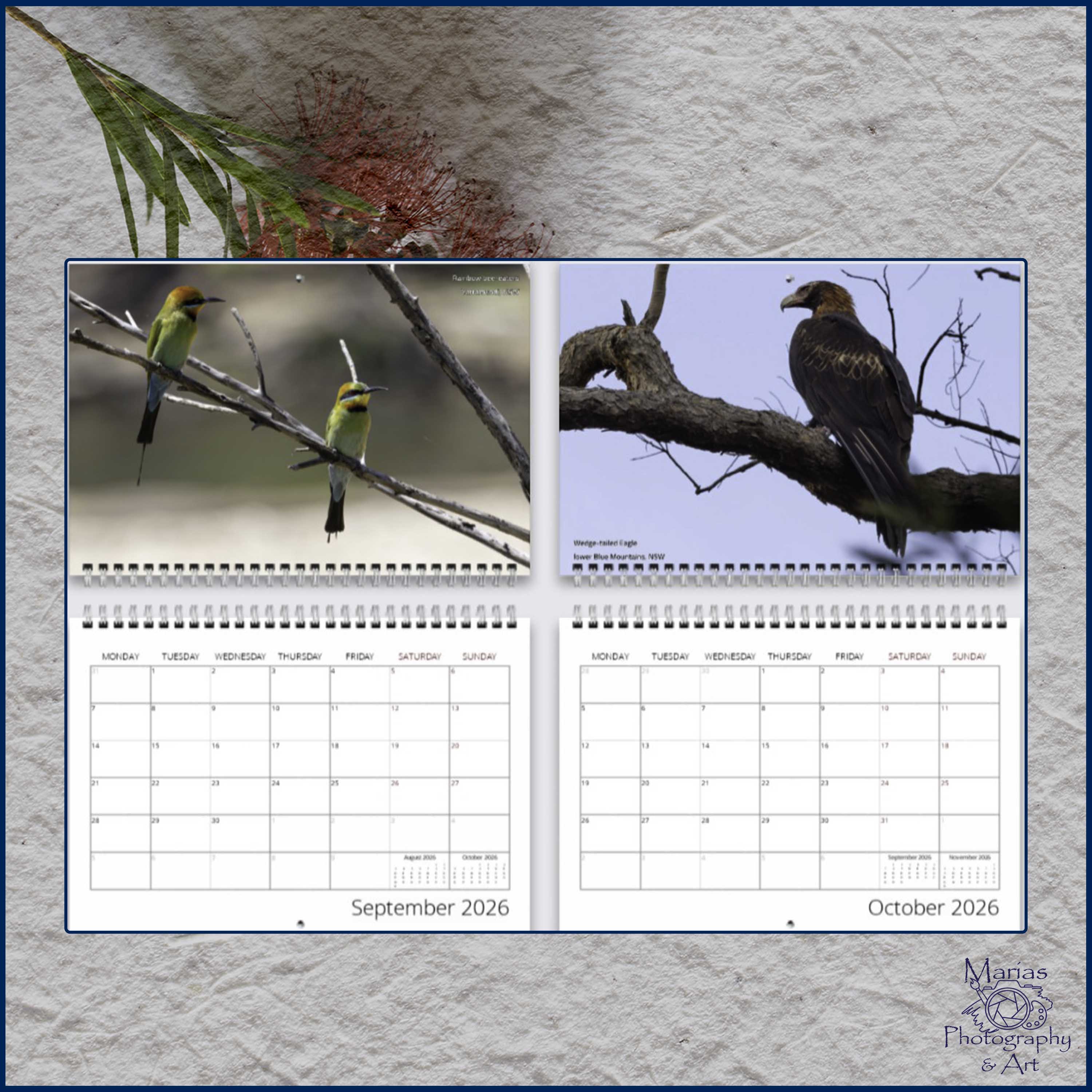 Unique Australia 2026 - A4 photographic calendar
