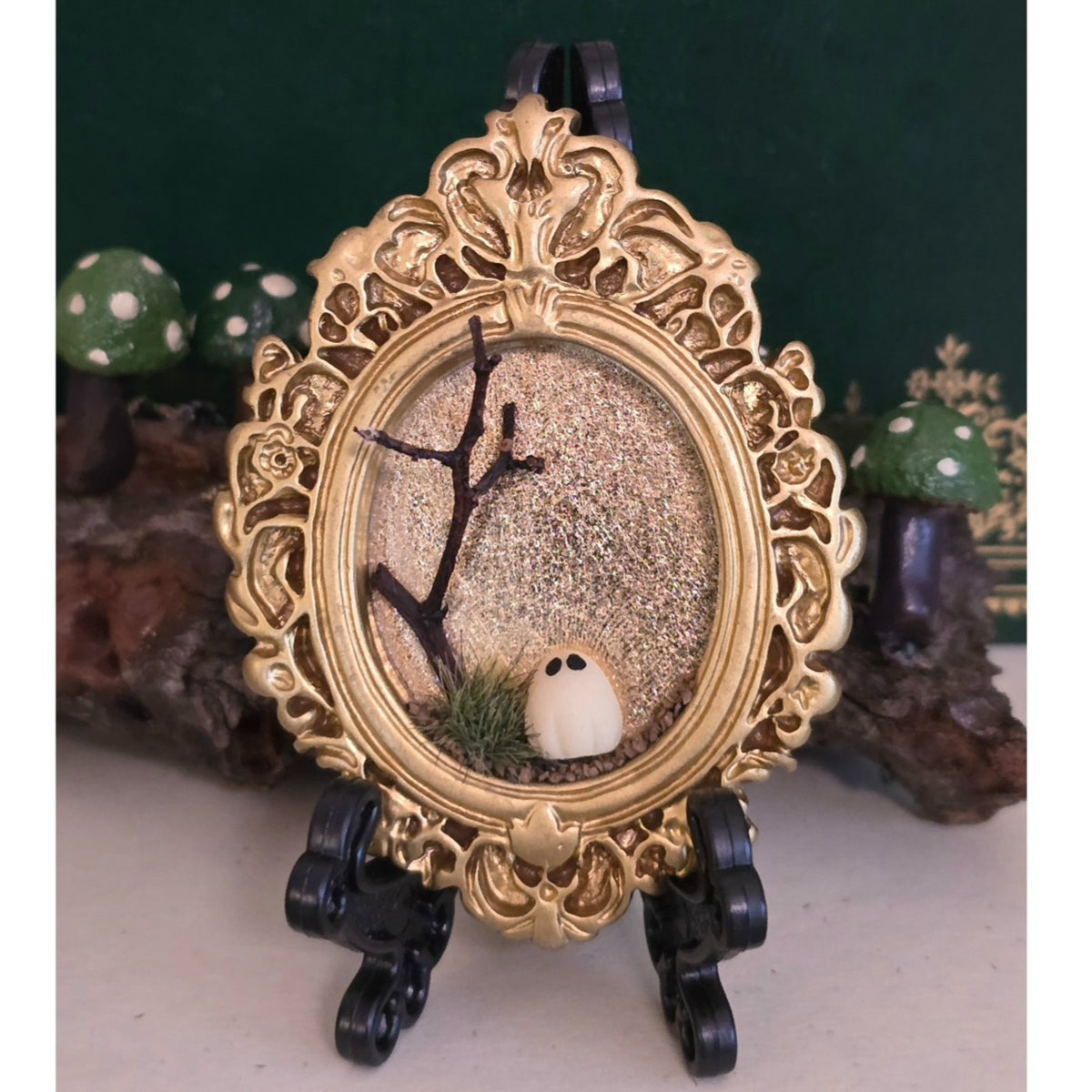 Glow-in-Dark Ghost Magnet | Mini Halloween Frame