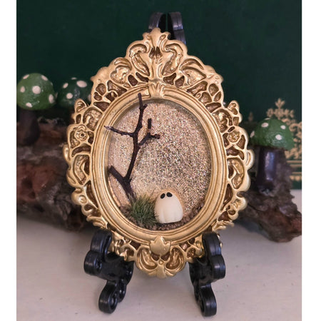 Glow-in-Dark Ghost Magnet | Mini Halloween Frame