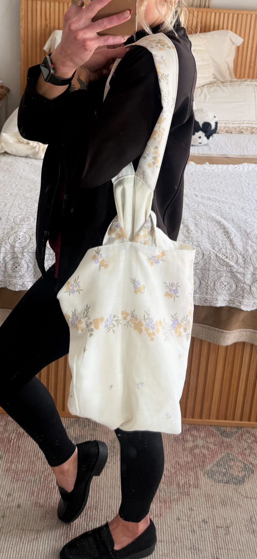 Handmade Vintage Floral Loop Bag