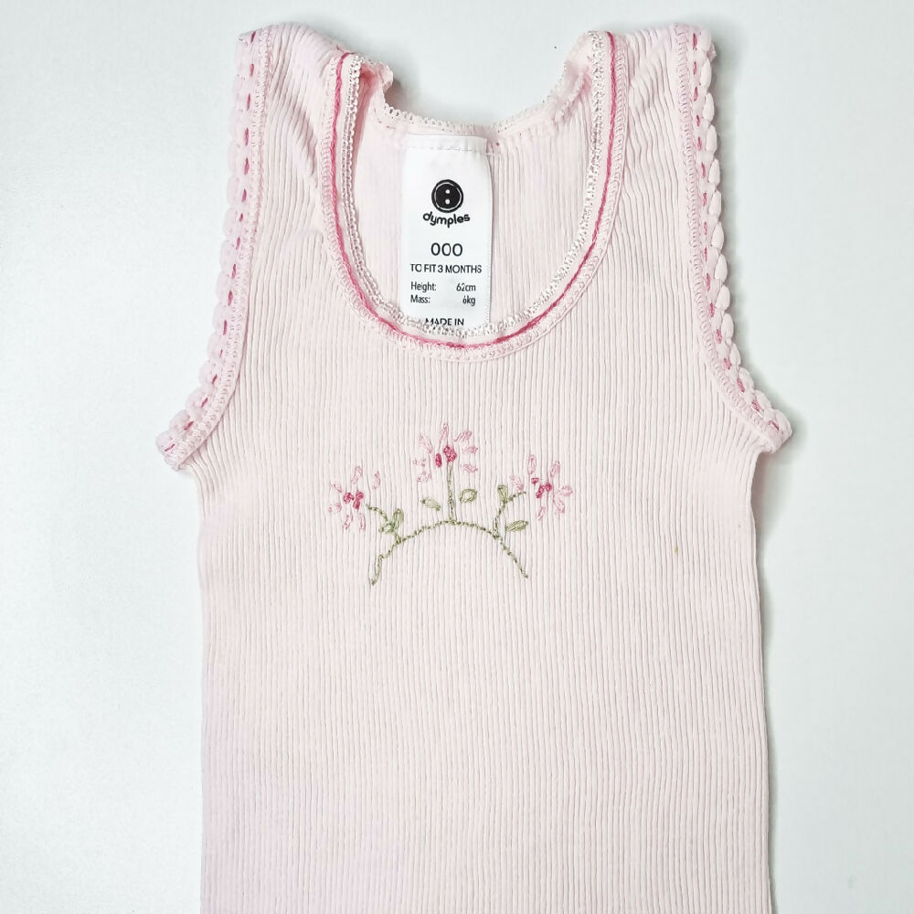 Baby-girl-singlet-pink-daisies-2