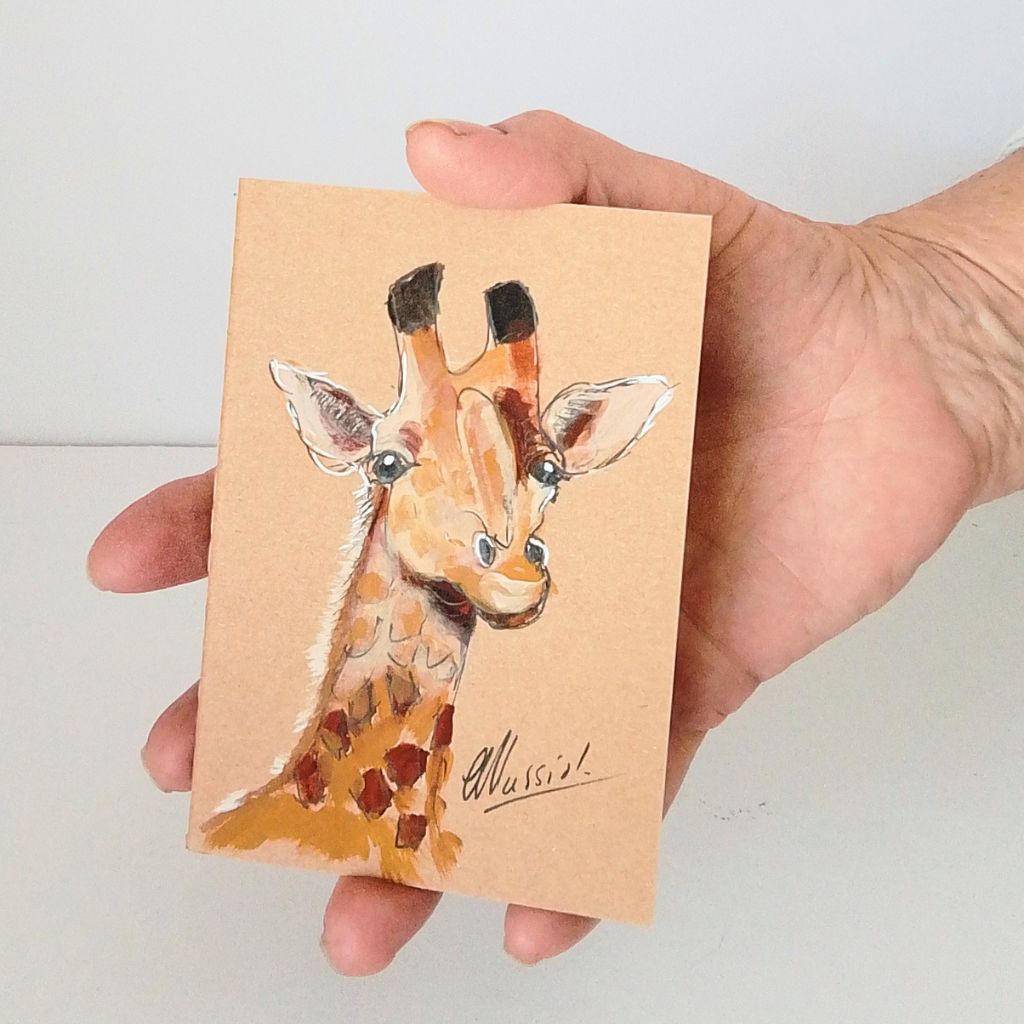 Safari Animal Handpainted Pocket Notebooks