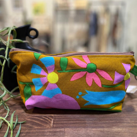 gorgeous fawn floral vintage fabric purse - violetclothing - free postage