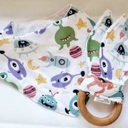 Bib and Bunny Ears Ring set | Handmade | 5 designs | BB11