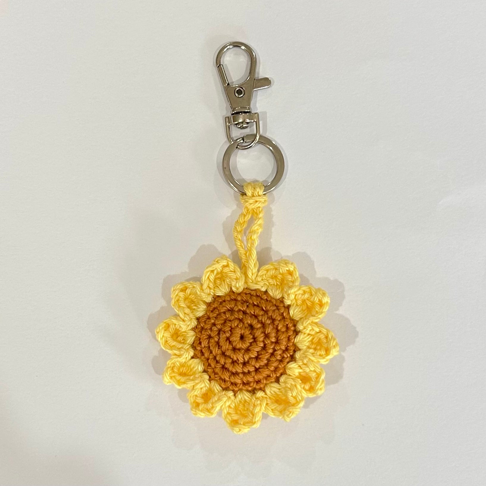 Sunflower Keyring | Bag Charm | Crochet