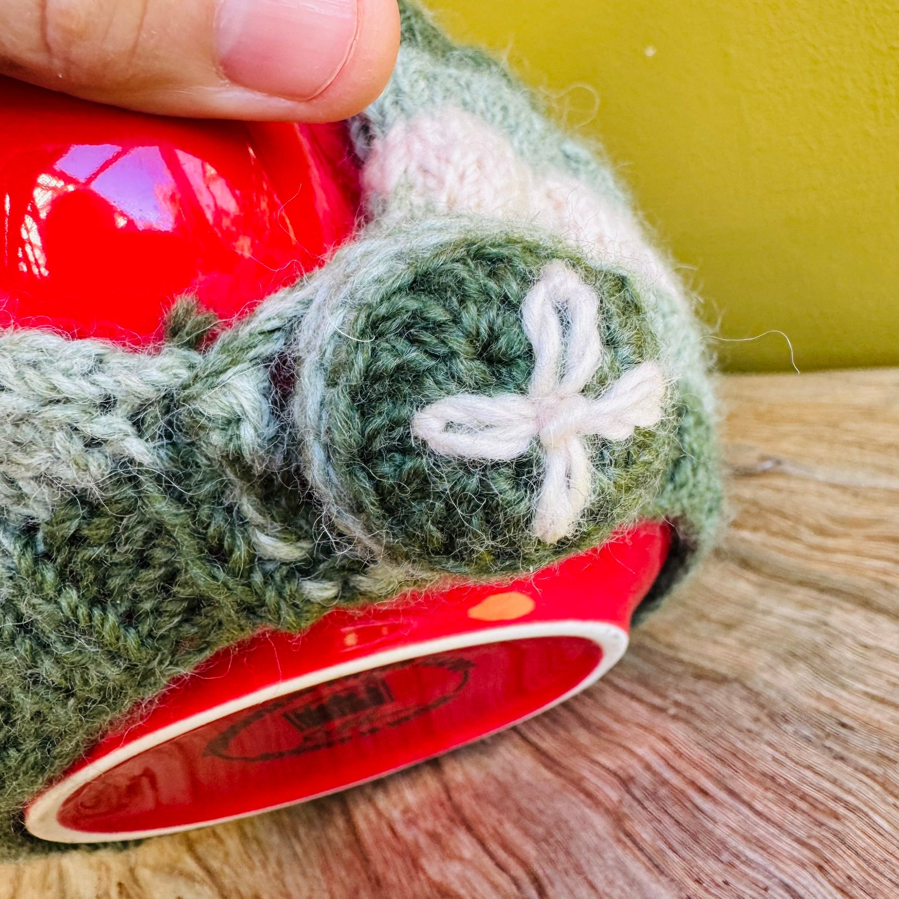 Teapot Cosy - Australian Alpine Greens V.2 - Alpaca/Merino -  4 cups