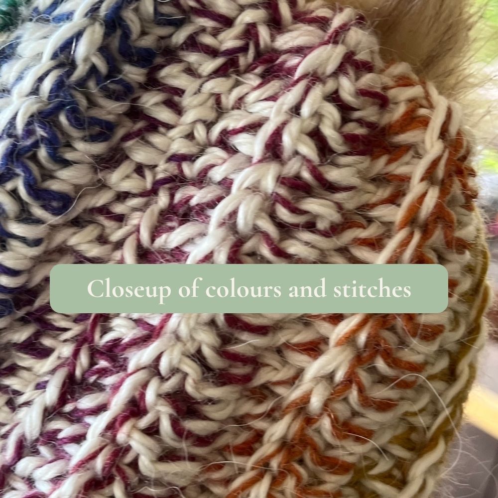 Hand crocheted beanie | alpaca and wool