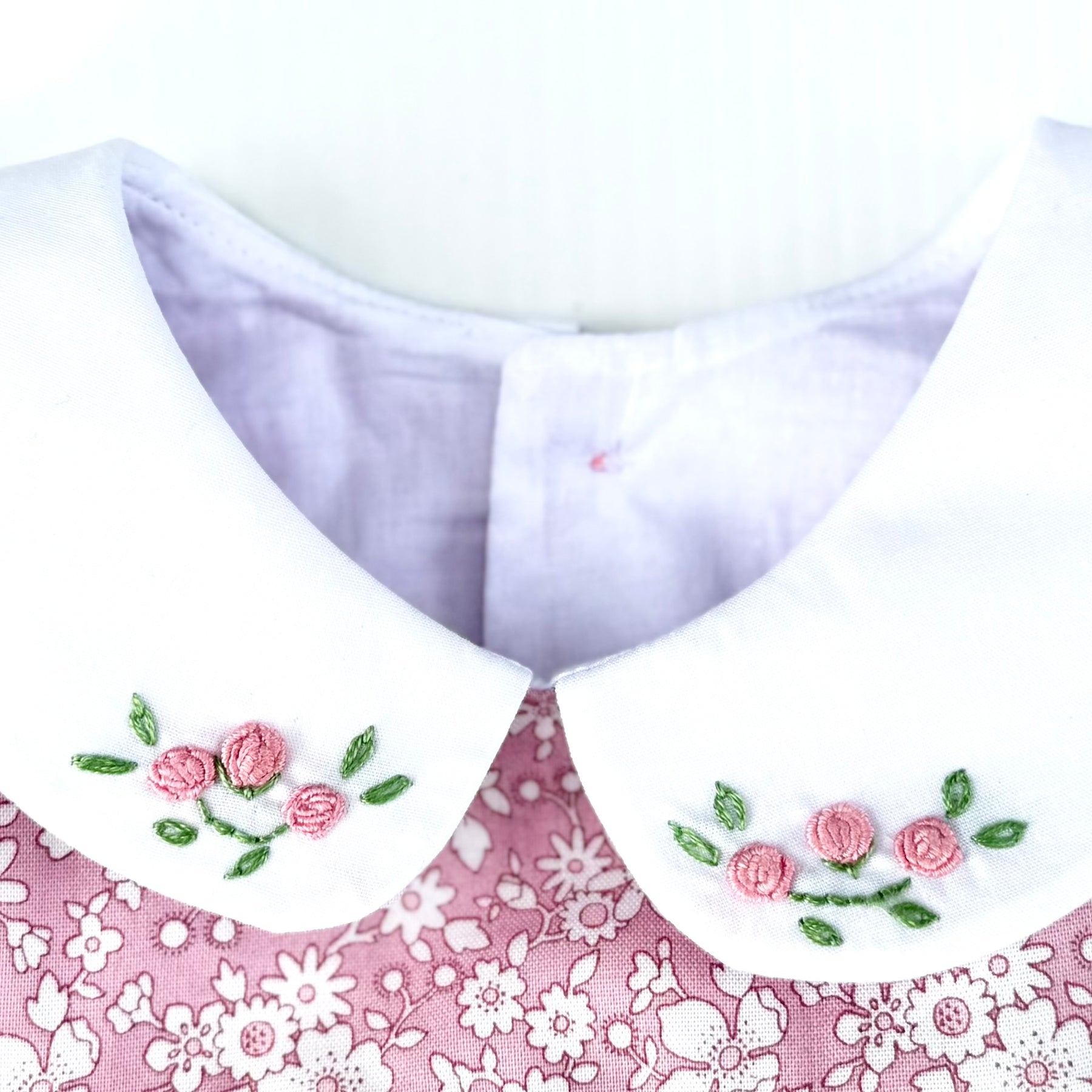 Liberty Smocked Dresses with Hand Embroidered Collars