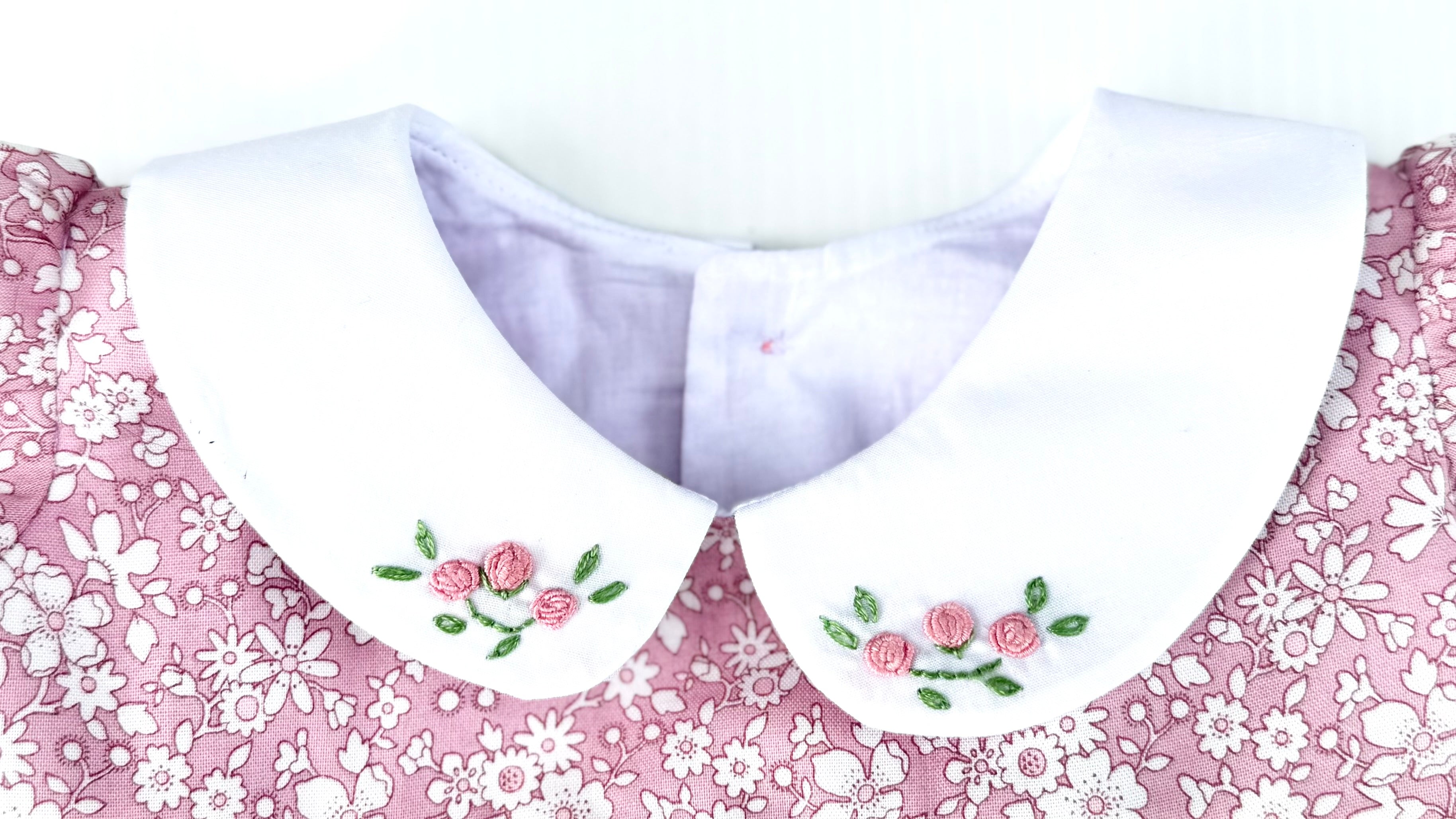 Liberty Smocked Dresses with Hand Embroidered Collars