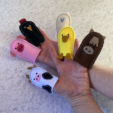 Farm Animal Finger Puppet Set